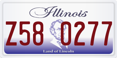 IL license plate Z580277