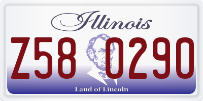 IL license plate Z580290