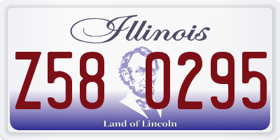 IL license plate Z580295