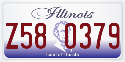 IL license plate Z580379