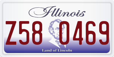 IL license plate Z580469