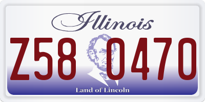 IL license plate Z580470