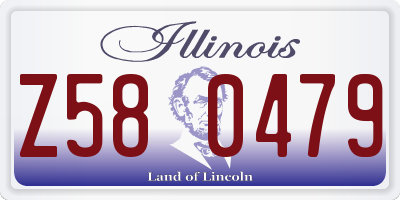 IL license plate Z580479