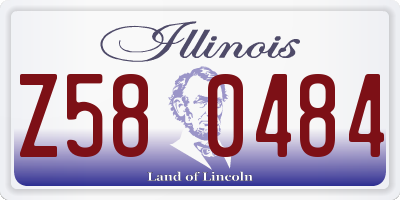IL license plate Z580484