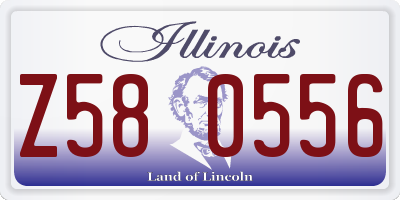 IL license plate Z580556