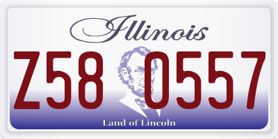 IL license plate Z580557