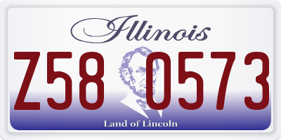 IL license plate Z580573