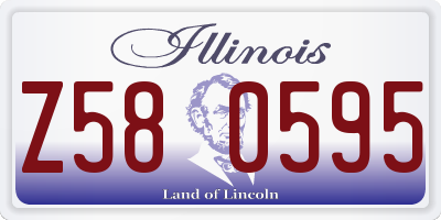 IL license plate Z580595