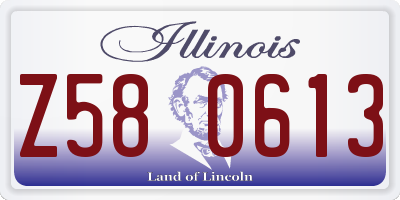 IL license plate Z580613