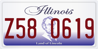IL license plate Z580619