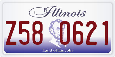 IL license plate Z580621
