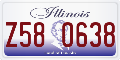 IL license plate Z580638