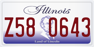 IL license plate Z580643