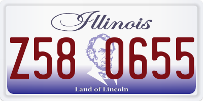 IL license plate Z580655