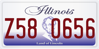 IL license plate Z580656