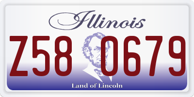 IL license plate Z580679