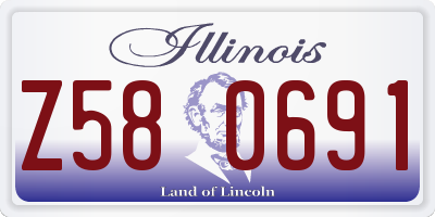 IL license plate Z580691