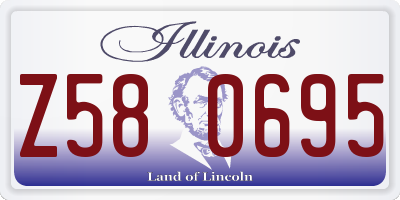IL license plate Z580695