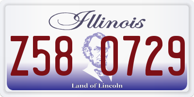 IL license plate Z580729