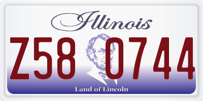 IL license plate Z580744