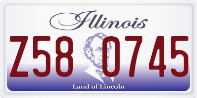 IL license plate Z580745