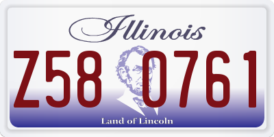 IL license plate Z580761