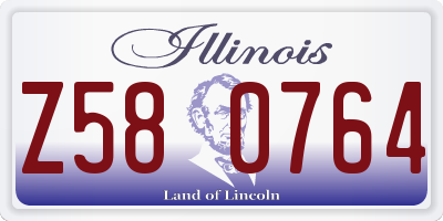IL license plate Z580764