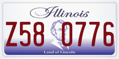 IL license plate Z580776