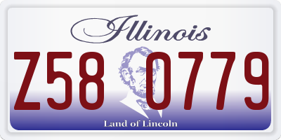 IL license plate Z580779