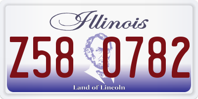IL license plate Z580782