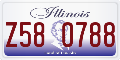 IL license plate Z580788