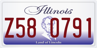 IL license plate Z580791