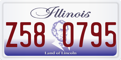 IL license plate Z580795