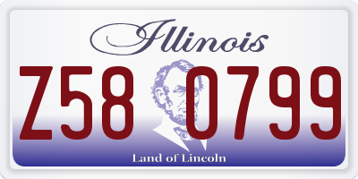 IL license plate Z580799