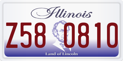 IL license plate Z580810