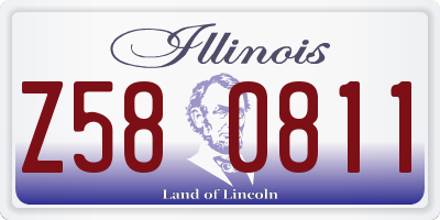 IL license plate Z580811