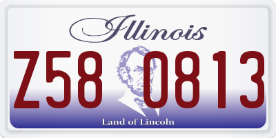 IL license plate Z580813