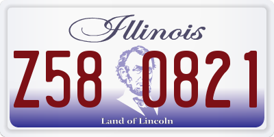 IL license plate Z580821