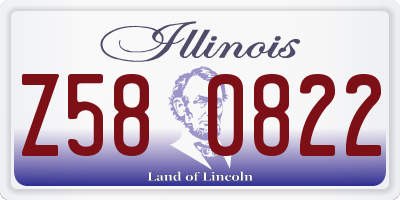 IL license plate Z580822