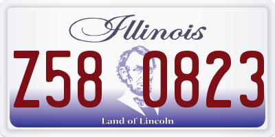 IL license plate Z580823