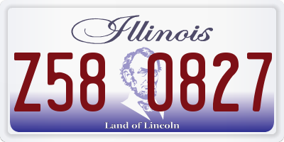 IL license plate Z580827
