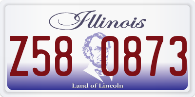 IL license plate Z580873