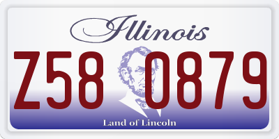 IL license plate Z580879