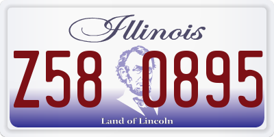 IL license plate Z580895