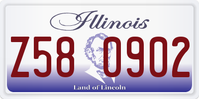 IL license plate Z580902