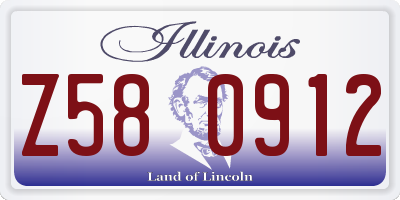 IL license plate Z580912