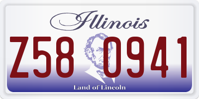 IL license plate Z580941