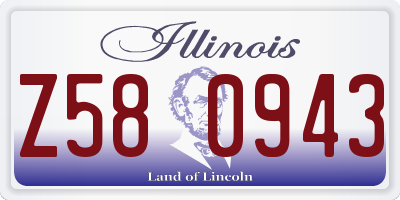 IL license plate Z580943