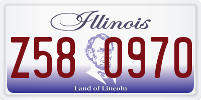 IL license plate Z580970