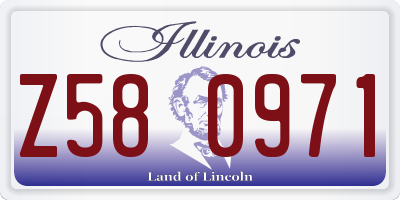 IL license plate Z580971